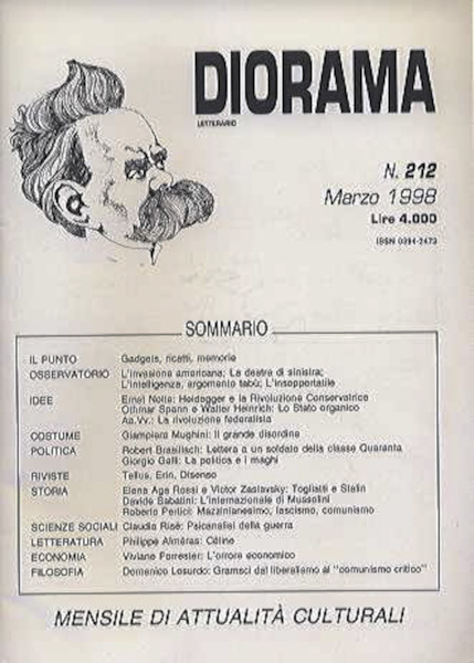 Diorama Letterario n. 212 (marzo 1998)