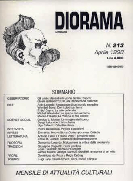 Diorama Letterario n. 213 (aprile 1998)