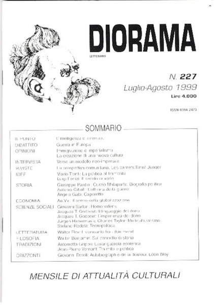 Diorama Letterario n. 227 (luglio-agosto 1999)